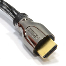 PRO Braided HDMI High Speed HD TV 1080P Cable Metal Ends 1.5m