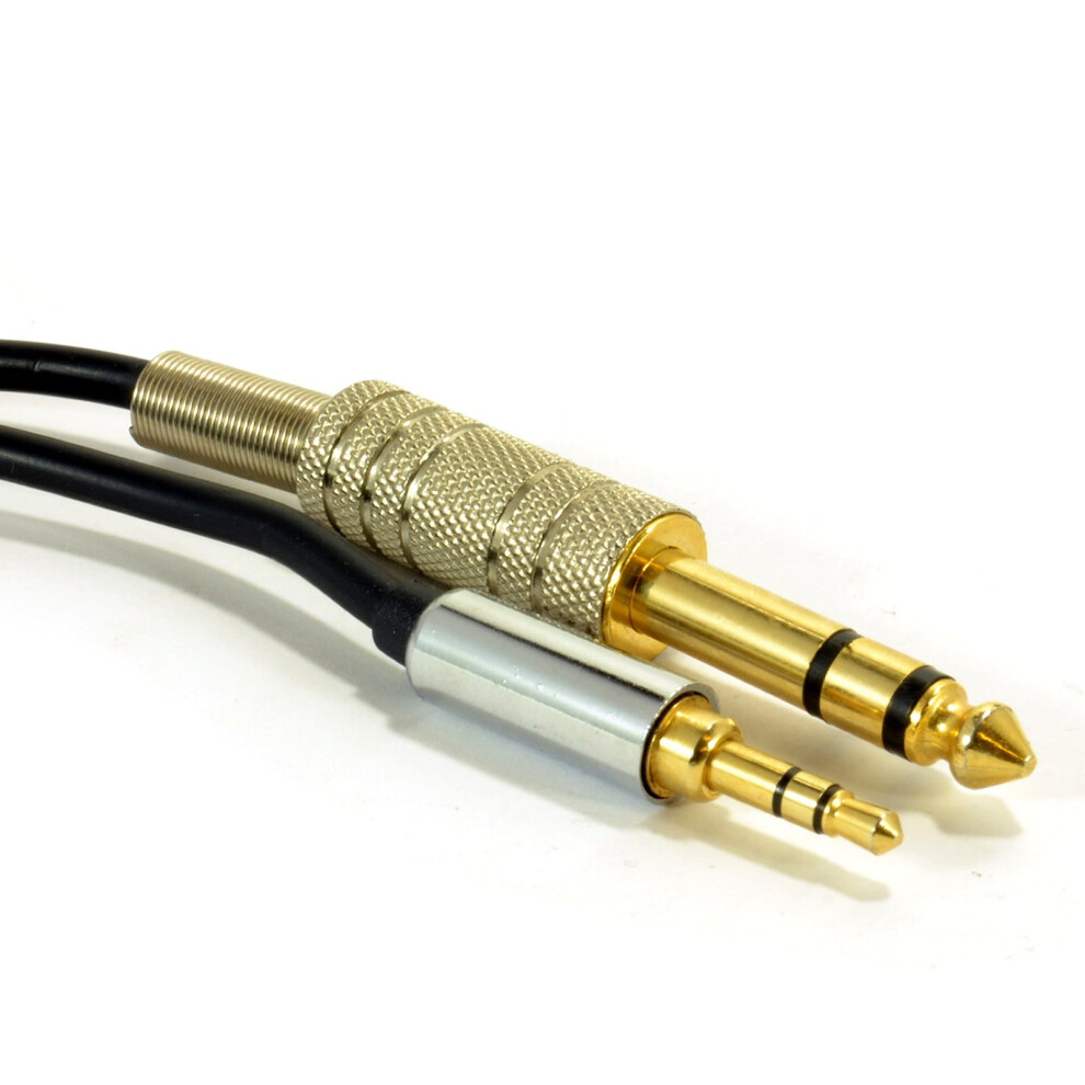 Kenable Pro Ofc 3.5Mm Stereo Jack Plug To 6.35Mm Stereo Jack Plug Cable 2M