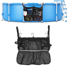 Foldable Cotton Linen Bath Toy Storage Net – Portable Space Saver
