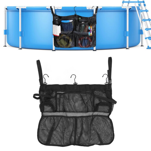 Foldable Cotton Linen Bath Toy Storage Net – Portable Space Saver