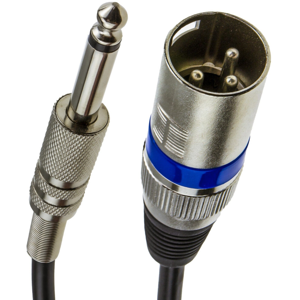 Kenable Instrument Cable Xlr 3 Pin Plug To 6.35Mm Male Mono Jack Plug Cable 2M