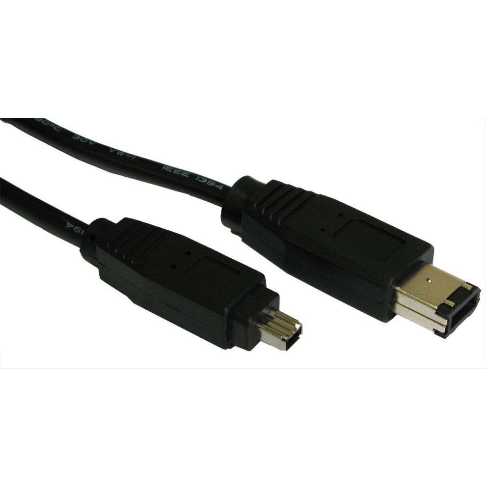 Kenable Firewire Ieee 1394 4 Pin To 6 Pin Cable Dv-Out Camcorder Lead 3M