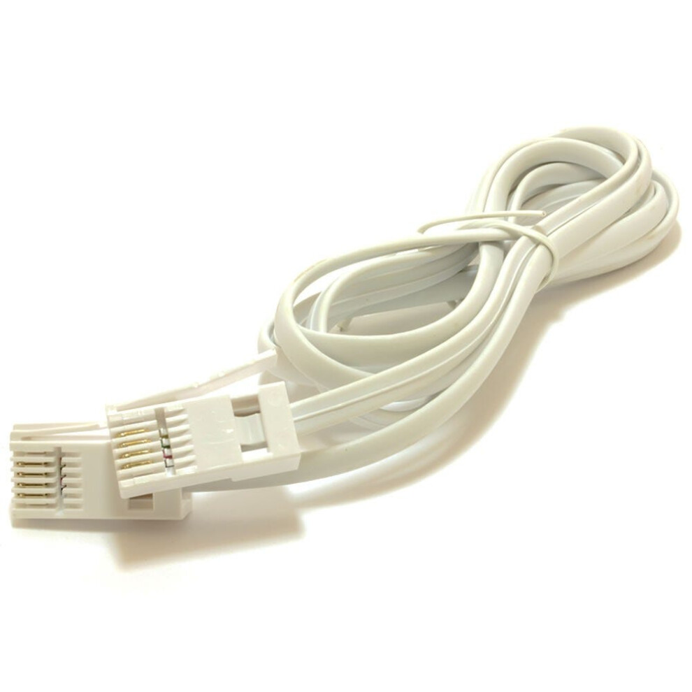 Kenable Bt 4 Wire 431A Plug To 4 Wire Male Plug Telephone Cable Lead 2M White