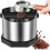 Espresso Knock Box,Coffee Grounds Bin 1600 Ml Stainless Steel Espresso Grounds Boxes,Coffee Waste Container Matte Black 4