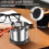 Espresso Knock Box,Coffee Grounds Bin 1600 Ml Stainless Steel Espresso Grounds Boxes,Coffee Waste Container Matte Black 6