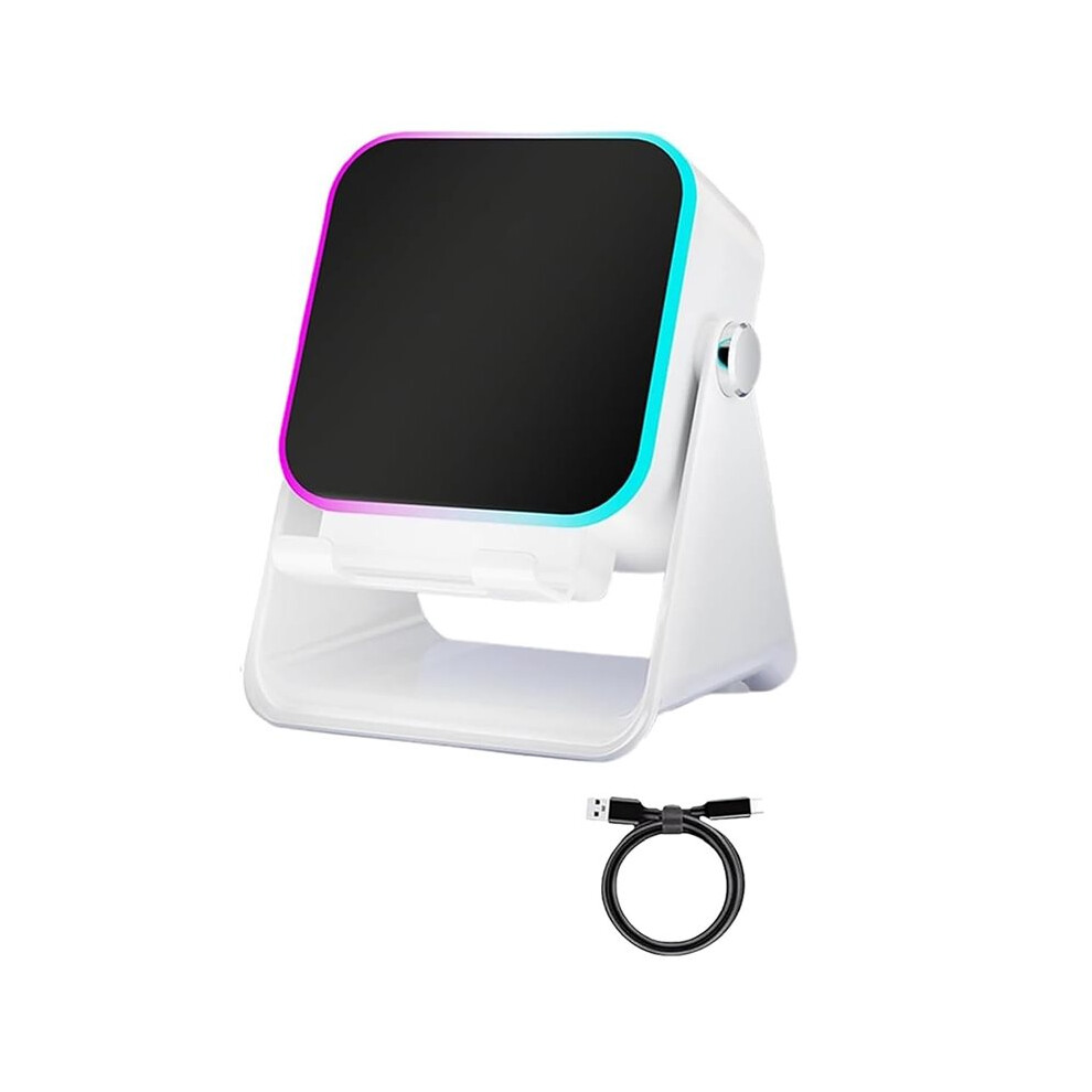 Wireless Induction Bt Speaker With Adjustable Phone Stand, Multifunctional Stereo Sound Speaker Ambient Light 6032556384765