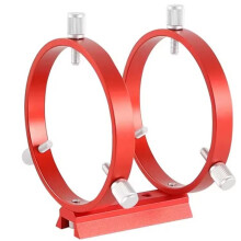 1PC Mount 42/50/60/68/80/90/102mm 3-Point Astrophotography Guide Ring 2 Rings 1 Plate 8 Screws 102mm