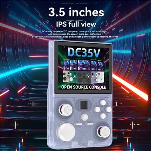 DC35V Retro Handheld Game Console 3.5Inch IPS Screen Replaceable Joystick Supports 30+ Emulators Pocket Video Player 2