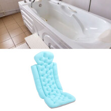 Coussin de bain en mesh pour tout le corps, 101 cm, soutien doux et rembourré, bleu