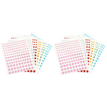 12Feuilles Autocollantes Colorées Pour Décoration