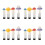 16Pièces Bouchons Valve Pneu Métal Champignon Pour 4
