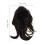 Perruque Longue Synthétique Noire Brune Avec Franges Naturelles 3