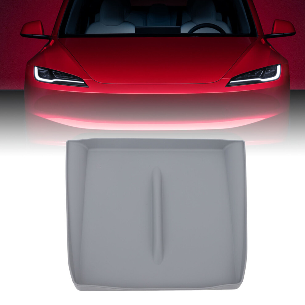 Center Console Wireless Charger Mat For Tesla Model 3 Highland 2024 Grey 8451386523898