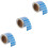 3Rolls Blue Funny Use Only Stickers Removable Adhesive Labels 5
