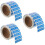 3Rolls Blue Funny Use Only Stickers Removable Adhesive Labels 7