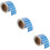 3Rolls Blue Funny Use Only Stickers Removable Adhesive Labels 9