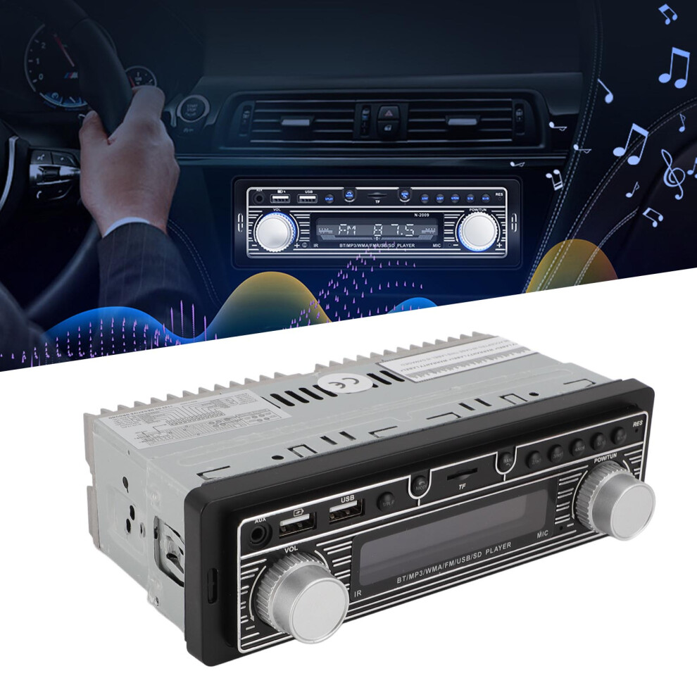 Car Stereo Receiver Kit Single Din Mp3 Usb Fm Radio 12V 4101386524732