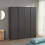 Malvern 4 Door Wardrobe - Grey 1