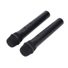 Kit karaoké sans fil 1-2 micros 1800 mAh ABS métal