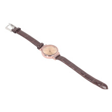 Minimalistische Damenuhr Quarz 20mAh Lederarmband Casual Handgelenkschmuck