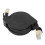 Retractable Cat7 Ethernet Cable 1.5m Copper Flat High-Speed Patch 2