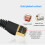 Retractable Cat7 Ethernet Cable 1.5m Copper Flat High-Speed Patch 5