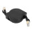 Retractable Cat7 Ethernet Cable 1.5m Copper Flat High-Speed Patch 9