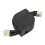 Retractable Cat7 Ethernet Cable 1.5m Copper Flat High-Speed Patch 15