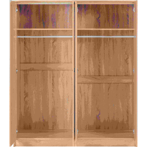 Malvern 4 Door Wardrobe - Sonoma Oak Effect 1