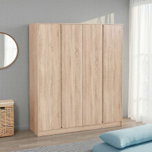 Malvern 4 Door Wardrobe - Sonoma Oak Effect