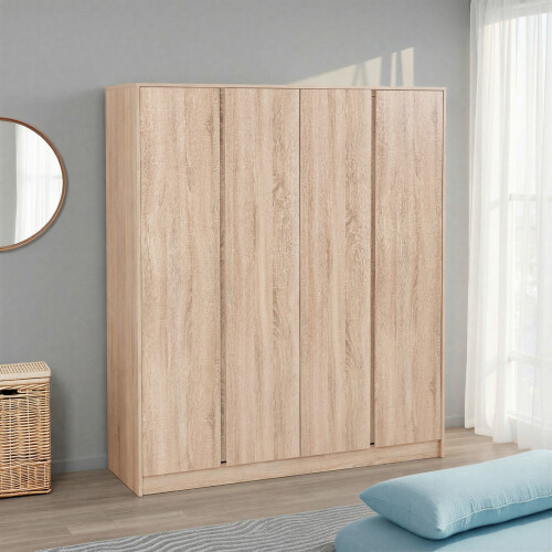 Malvern 4 Door Wardrobe - Sonoma Oak Effect