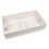 kenable Surface Mount Back Box Pattress Box 2 Gang for Quad Face Plates 32mm White 2