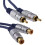 kenable Pure OFC HQ 2 x RCA Phono Extension Plug to Socket Audio Cable Gold 2m 1