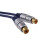 kenable Pure OFC HQ 2 x RCA Phono Extension Plug to Socket Audio Cable Gold 2m 2