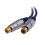 kenable Pure OFC HQ 2 x RCA Phono Extension Plug to Socket Audio Cable Gold 2m 4