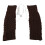 Warm Heated Leg Warmer Socks Over Knee Brown Elastic One Size 1