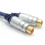 kenable PURE Gold 3.5mm Stereo Jack Socket to 2 Phono RCA Socket Adapter Cable 2