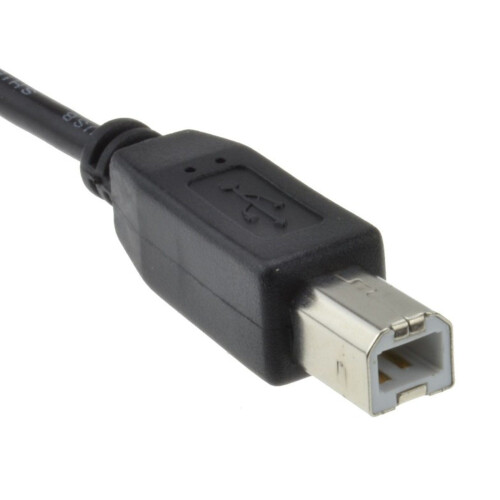 kenable USB 2.0 24AWG High Speed Cable Printer Lead A to B BLACK  0.3m 30cm 1
