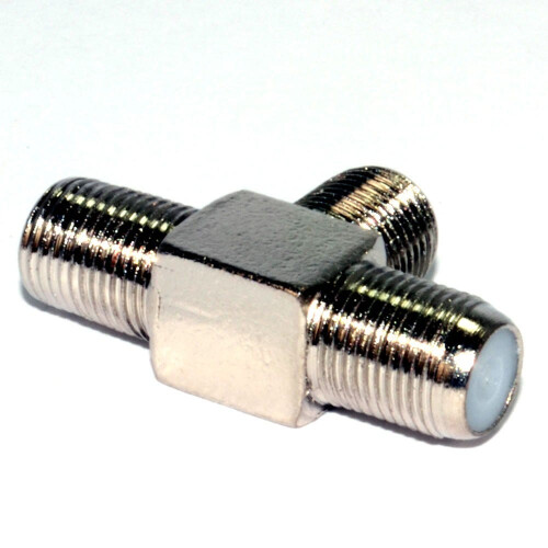 kenable F Type T Junction Splitter for Connecting Sky Freeview & Satellite TV 2