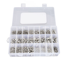 Kit assortimento di viti in acciaio inossidabile da 880 pezzi M2-M5 con box portaoggetti