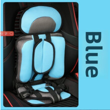 (Blue, 56cm) Booster Portable Baby Seat For Car Travel Kids Safety Chair Lightweight Compact