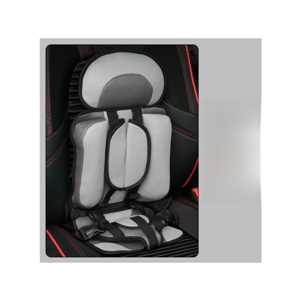 (Gray, 50cm) Booster Portable Baby Seat For Car Travel Kids Safety Chair Lightweight Compact
