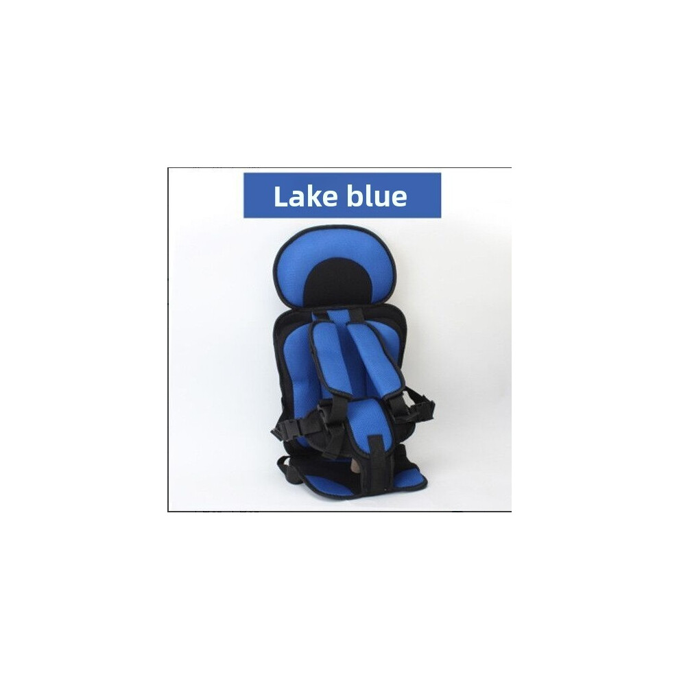 (Sky Blue, 50cm) Booster Portable Baby Seat For Car Travel Kids Safety Chair Lightweight Compact