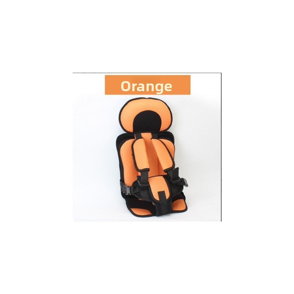 (Orange, 50cm) Booster Portable Baby Seat For Car Travel Kids Safety Chair Lightweight Compact