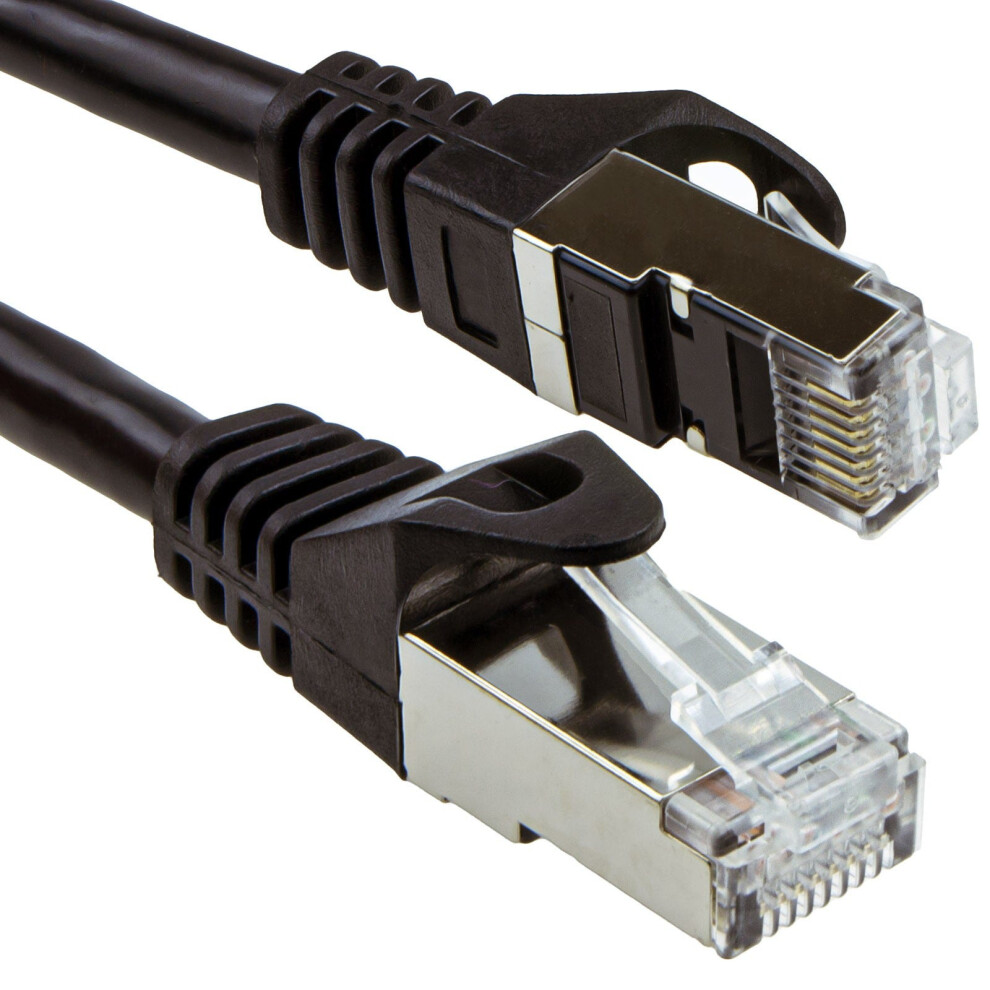 Kenable Cat6a Sstp Snagless Shielded Rj45 Network Ethernet 10 Gigabit Cable 6M Black