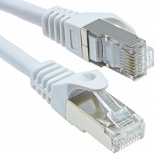 Cat6A SSTP Snagless Shielded RJ45 Network Ethernet 10 Gigabit Cable  4m White
