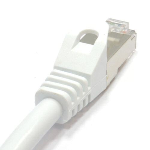 kenable Cat6A SSTP Snagless Shielded RJ45 Network Ethernet 10 Gigabit Cable  4m White 1
