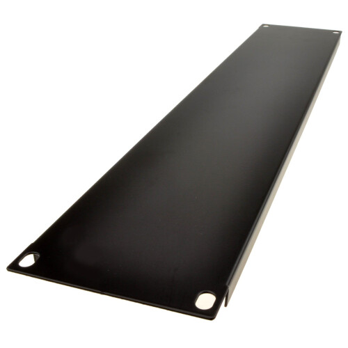 kenable Blanking Plate Solid 2U for Comms Data Cabinet Rack 19 inch Black 2