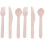 300Pièces Ensemble Jetable Bois Beige Couverts Pour Barbecue 1