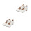 2Paren Stijlvolle Witte Hak Dames Met Strik 1